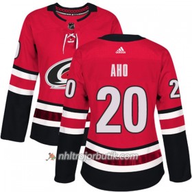 Dame Ishockey Carolina Hurricanes Tröja Sebastian Aho 20 Adidas 2017-2018 Röd Authentic